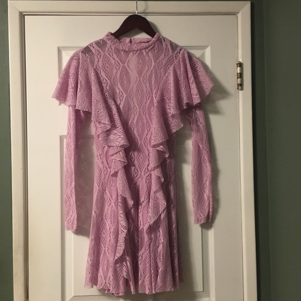 Free People Rock Candy Lace A-line Wisteria Dress - Picture 2 of 8